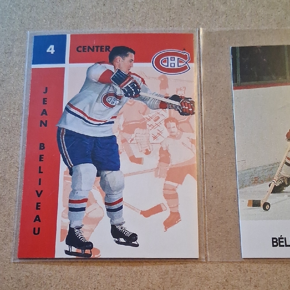 Canadiens Jean Béliveau Hockey Cards